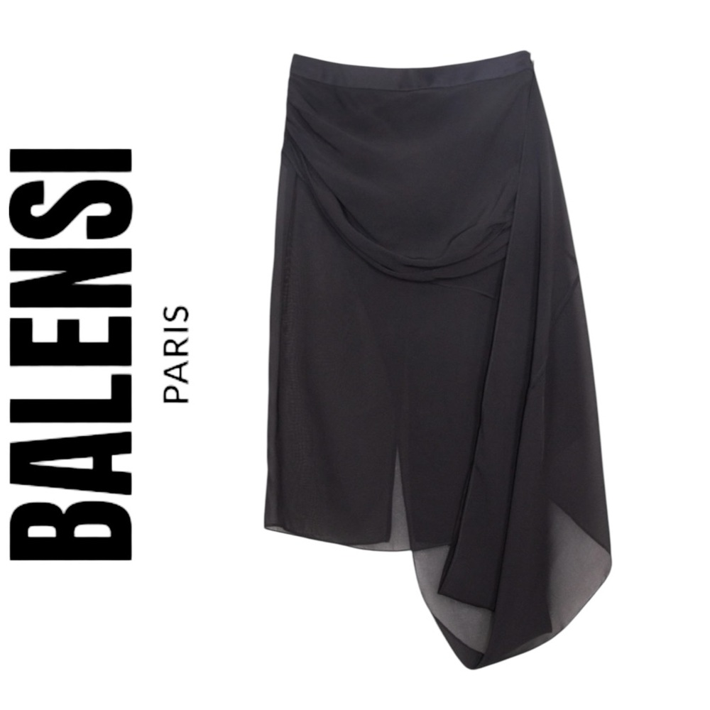 NWT BALENSI PARIS VIRGIN WOOL SKIRT
